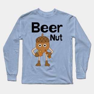 Beer Nut Text Long Sleeve T-Shirt